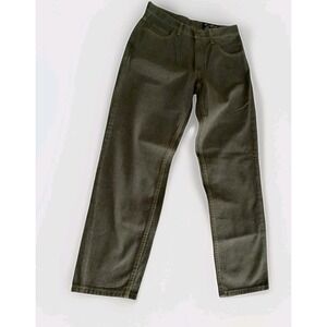 VTG Eddie Bauer Jeans Women's Sz 6P Grey Brown‎ Mom Straight Tapered Structured